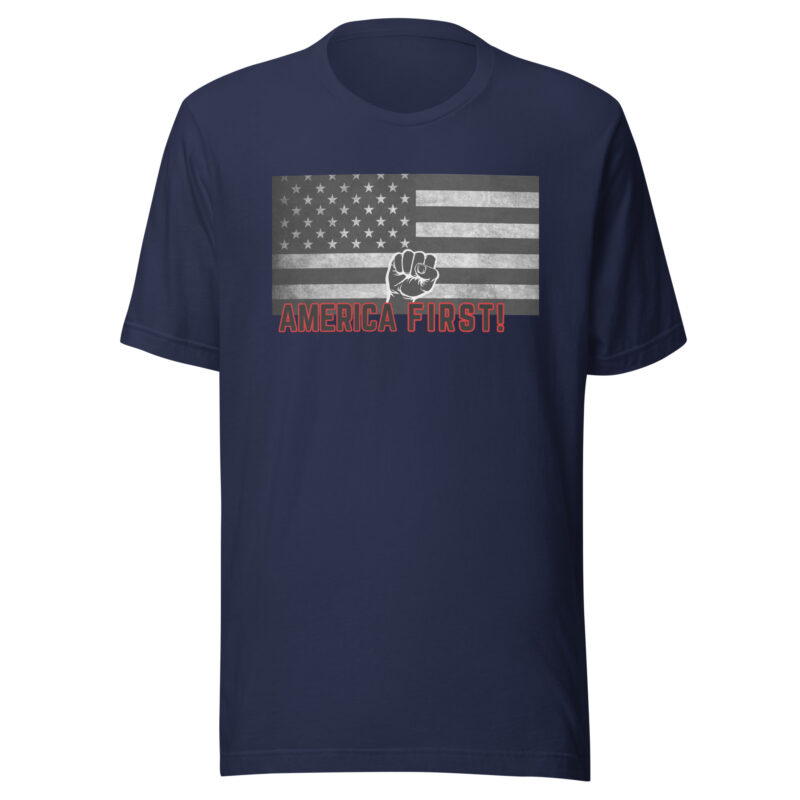 AMERICA FIRST FIST Flag Shirt