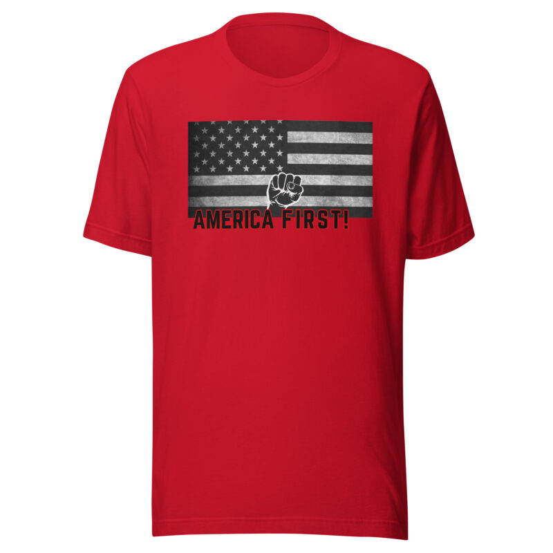 AMERICA FIRST FIST Flag Shirt