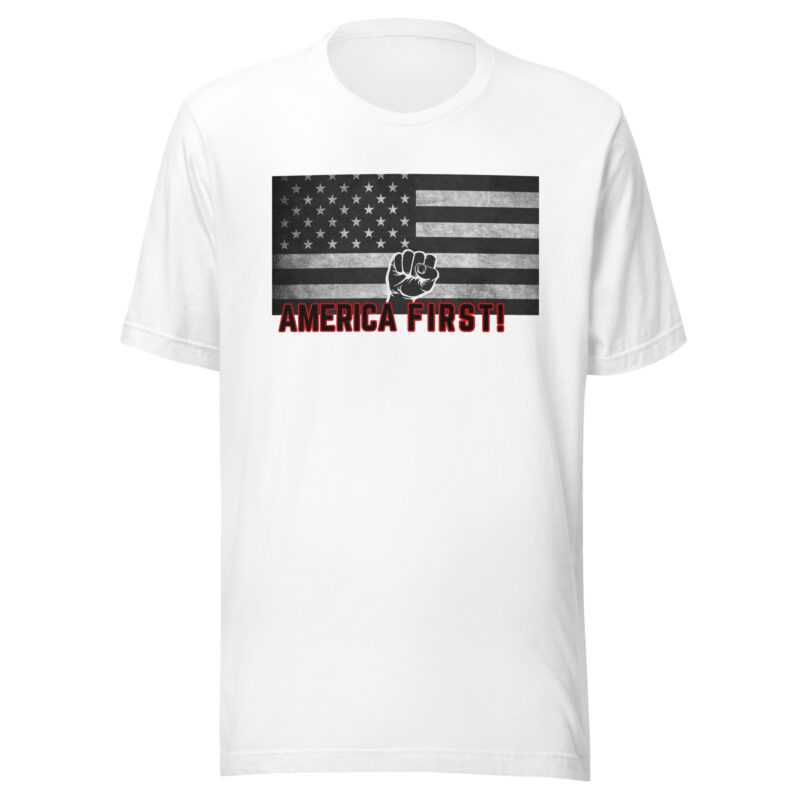 AMERICA FIRST FIST Flag Shirt