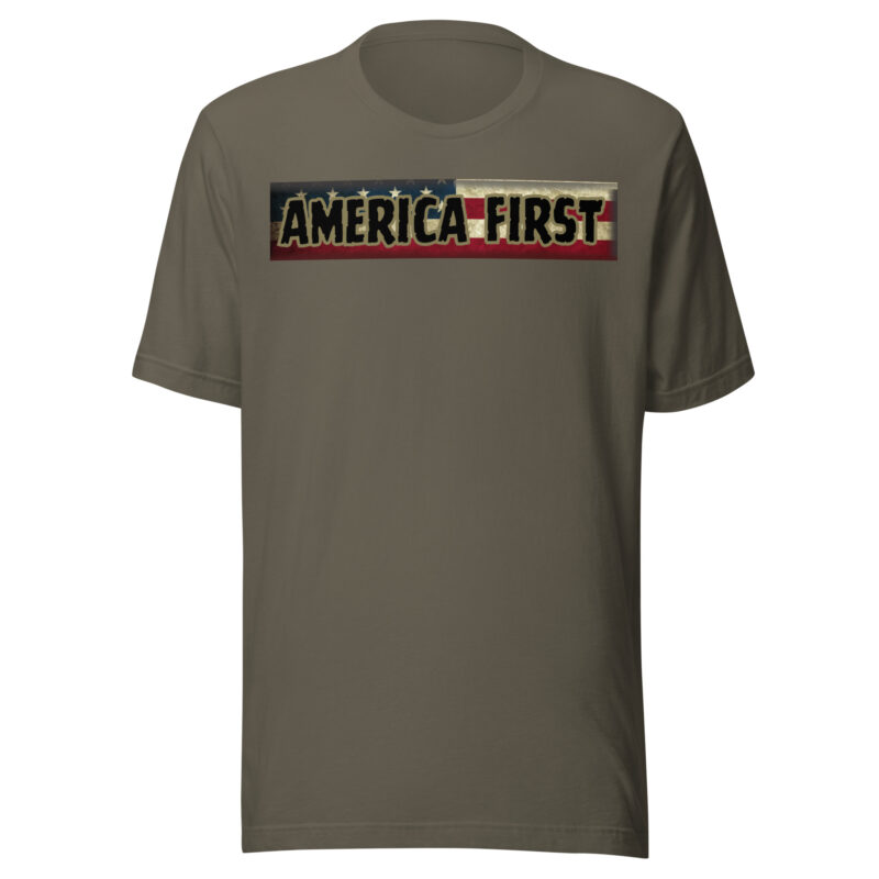 AMERICA FIRST Flag/Strip Shirt