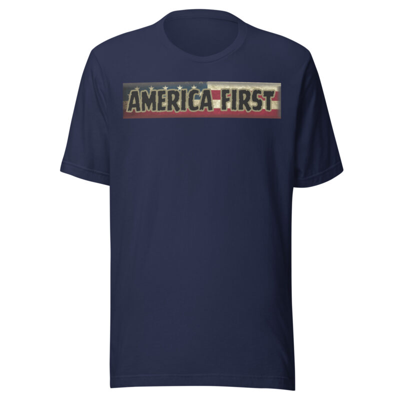 AMERICA FIRST Flag/Strip Shirt