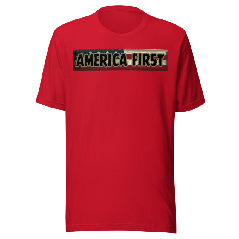 AMERICA FIRST Flag/Strip Shirt