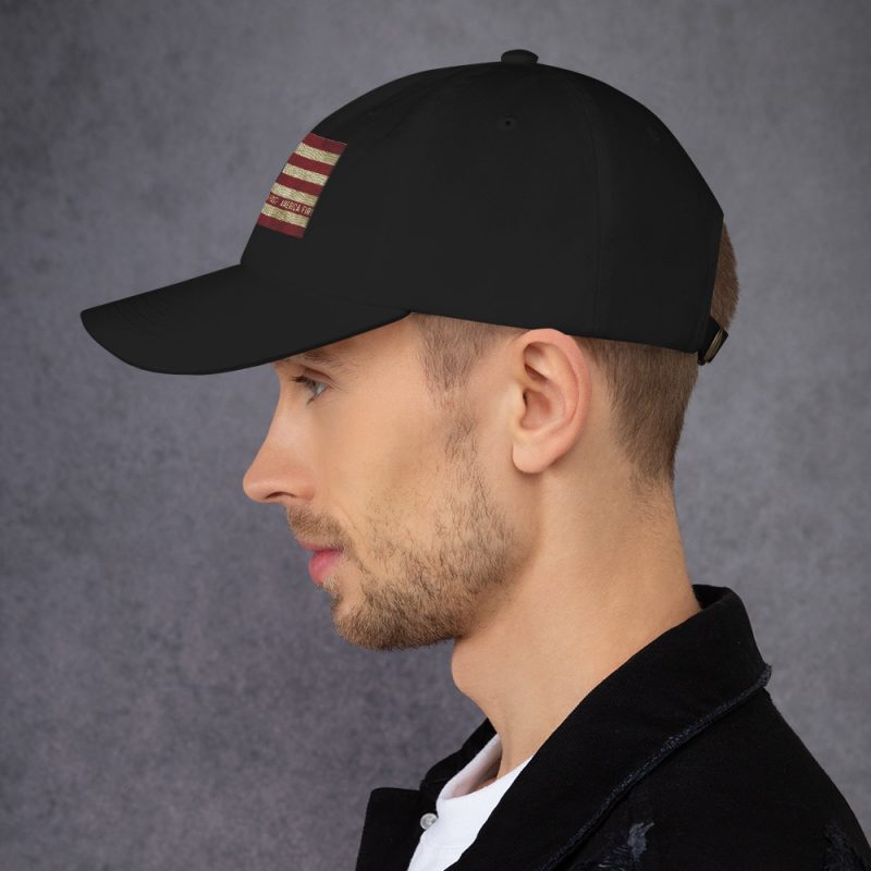AMERICA FIRST FLAG/Red Dad Hat