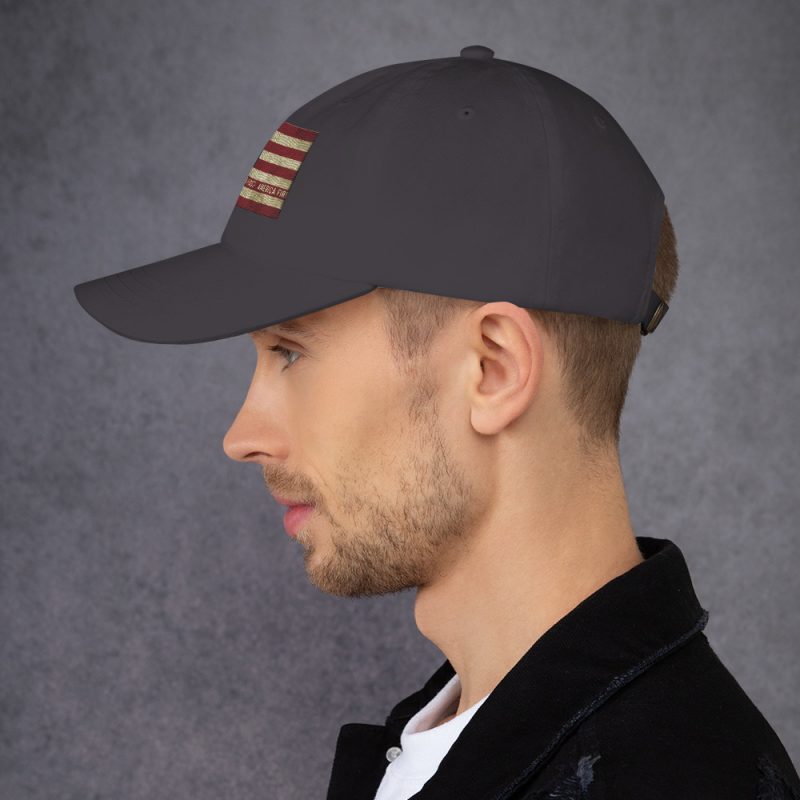 AMERICA FIRST FLAG/Red Dad Hat