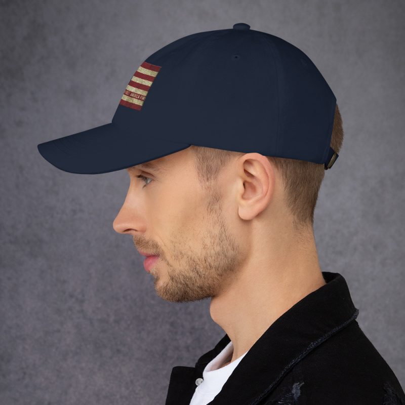 AMERICA FIRST FLAG/Red Dad Hat