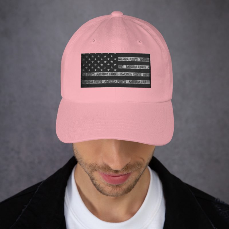 AMERICA FIRST FLAG/Blk Dad Hat