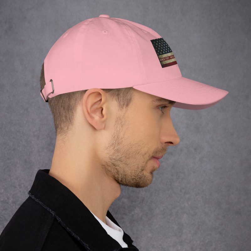 AMERICA FIRST FLAG/Red Dad Hat