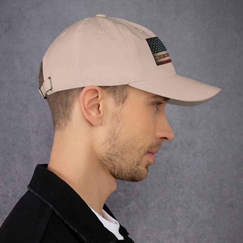 AMERICA FIRST FLAG/Red Dad Hat