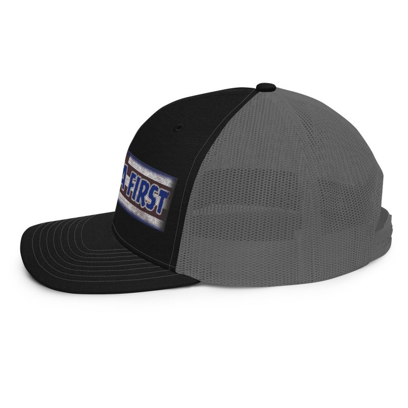 AMERICA FIRST FLAG Strip/Blu Snapback Trucker Cap