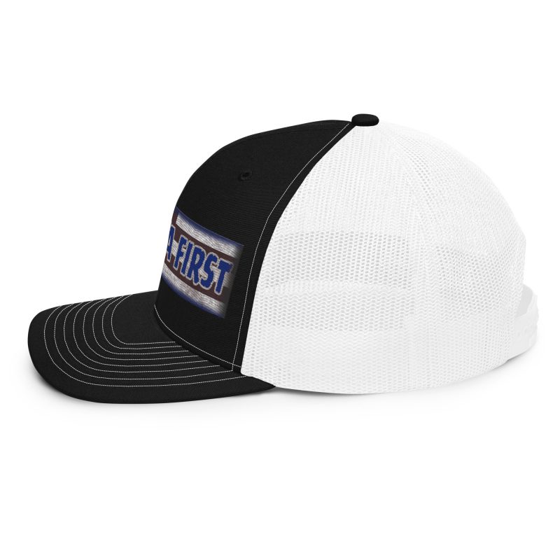 AMERICA FIRST FLAG Strip/Blu Snapback Trucker Cap