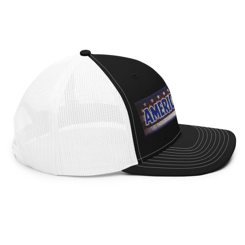 AMERICA FIRST FLAG Strip/Blu Snapback Trucker Cap