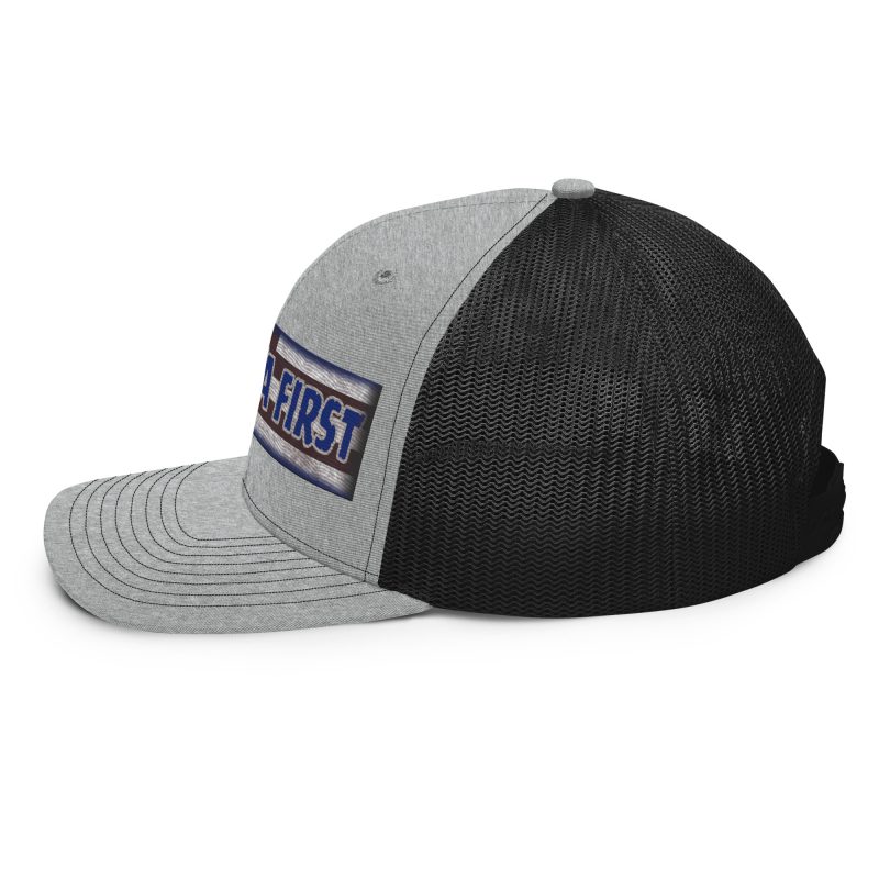 AMERICA FIRST FLAG Strip/Blu Snapback Trucker Cap
