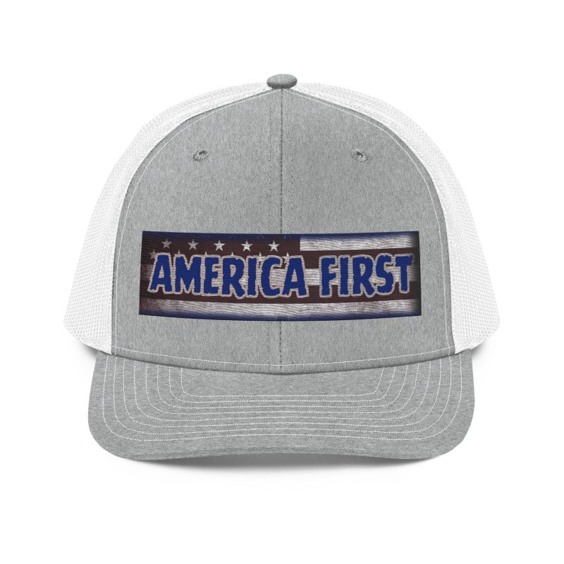 AMERICA FIRST FLAG Strip/Blu Snapback Trucker Cap