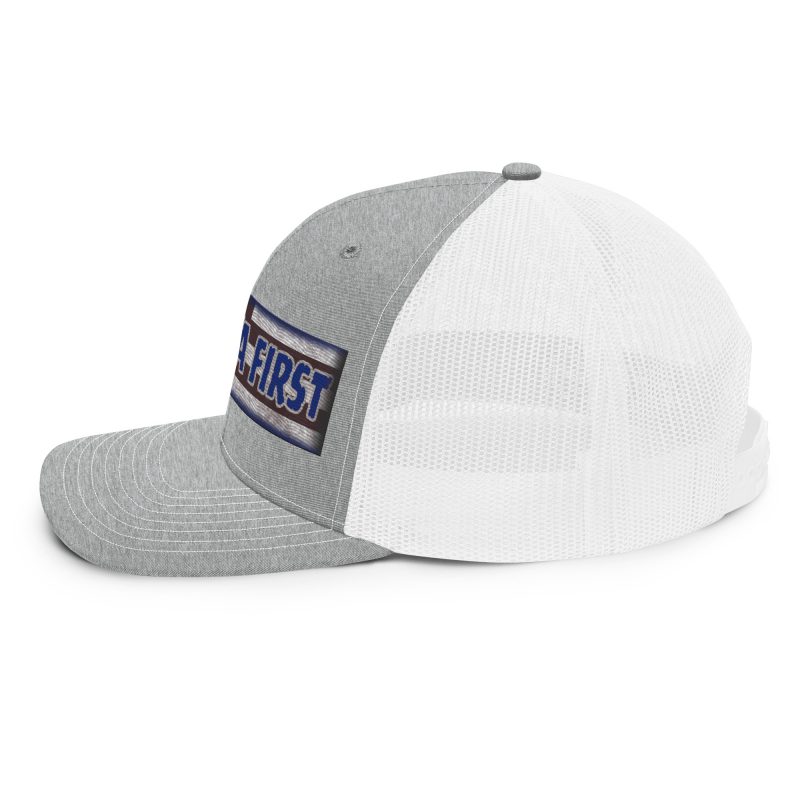 AMERICA FIRST FLAG Strip/Blu Snapback Trucker Cap