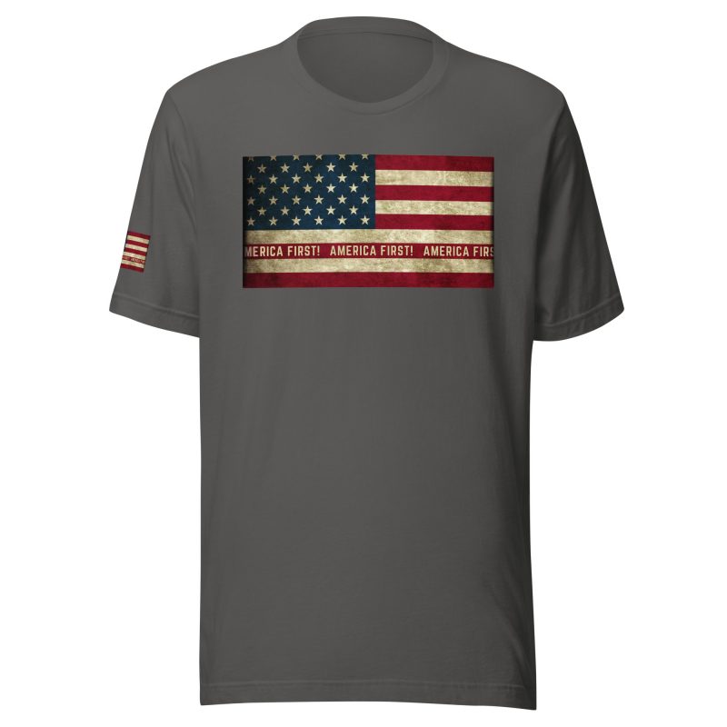 AMERICA FIRST FLAG/RED T-Shirt