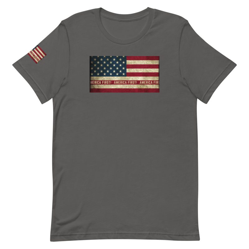 AMERICA FIRST Flag/Red Shirt