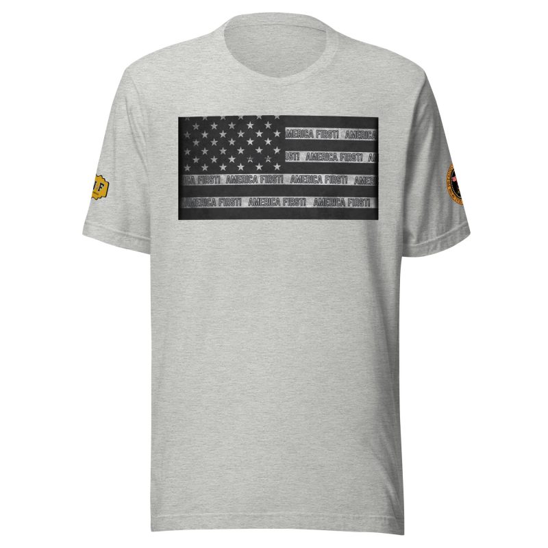 AMERICA FIRST FLAG/Blk T-Shirt