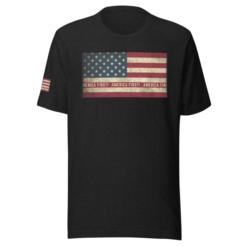 AMERICA FIRST FLAG/RED T-Shirt