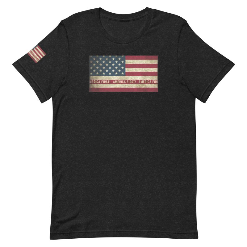 AMERICA FIRST Flag/Red Shirt