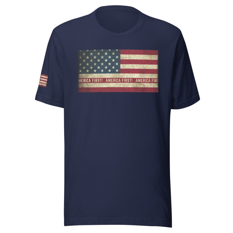 AMERICA FIRST FLAG/RED T-Shirt
