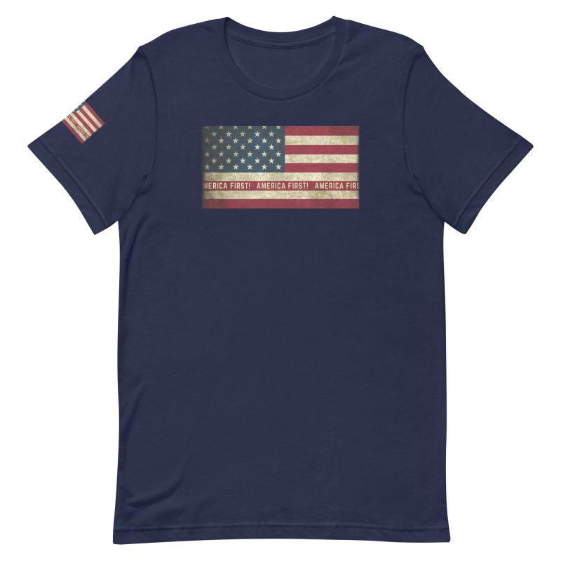 AMERICA FIRST Flag/Red Shirt