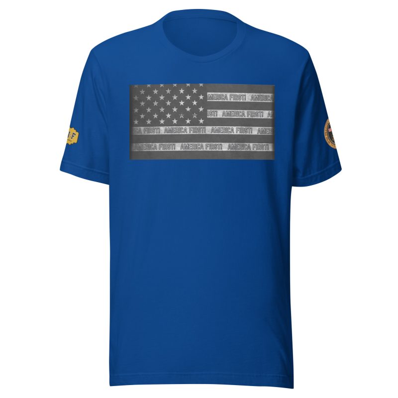 AMERICA FIRST FLAG/Blk T-Shirt