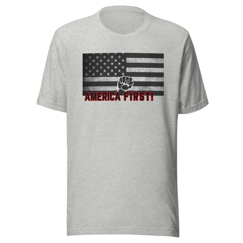 AMERICA FIRST FIST FLAG T-Shirt