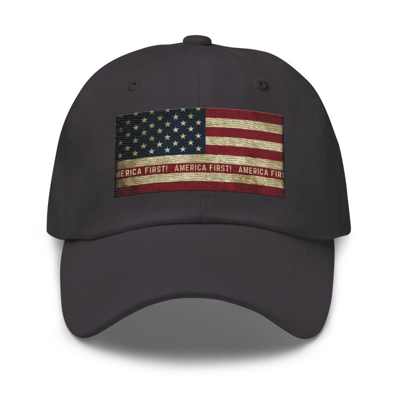 AMERICA FIRST FLAG/Red Dad Hat