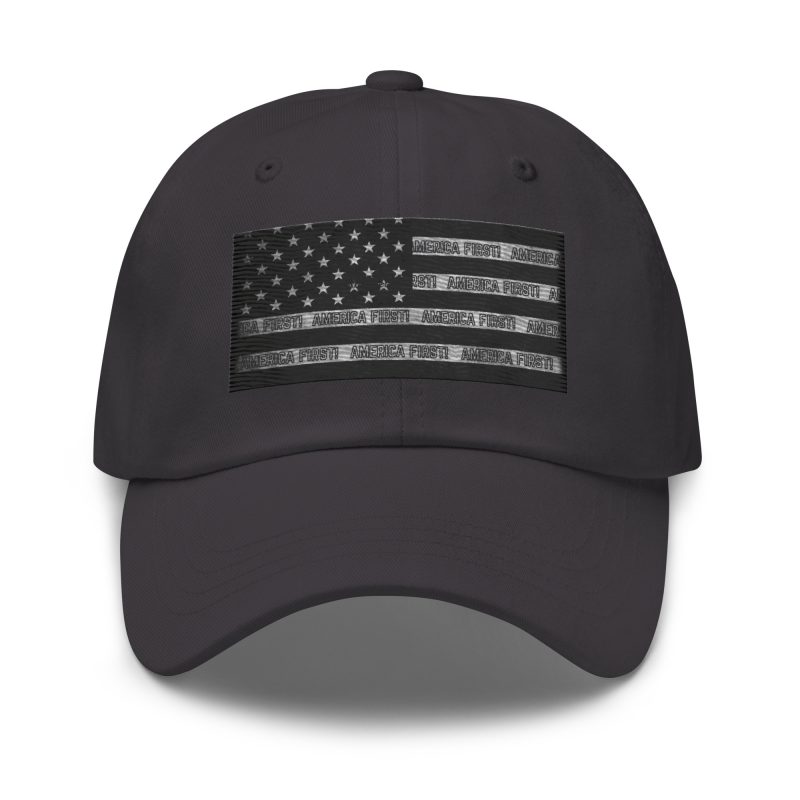 AMERICA FIRST FLAG/Blk Dad Hat