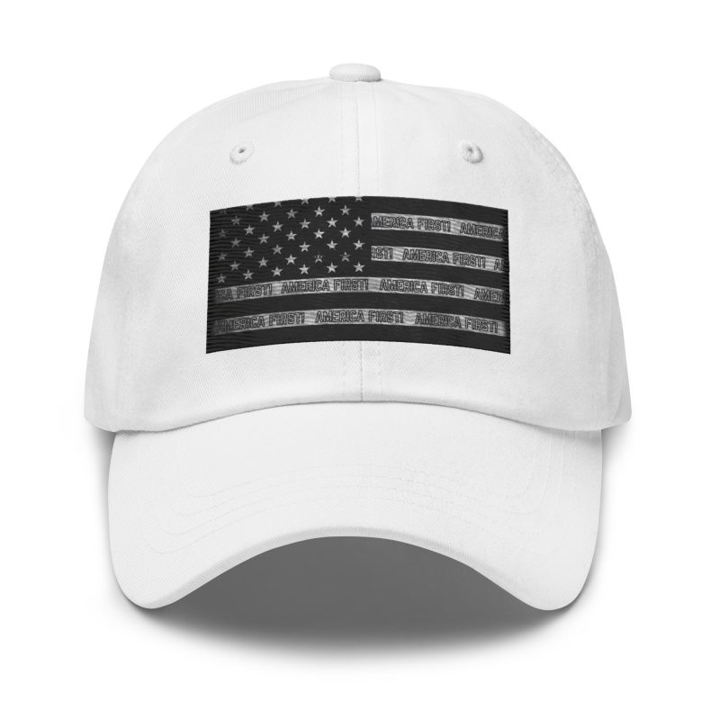 AMERICA FIRST FLAG/Blk Dad Hat