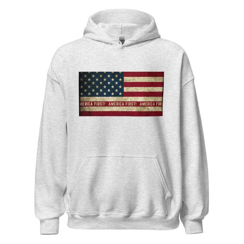 AMERICA FIRST FLAG/Red Hoodie