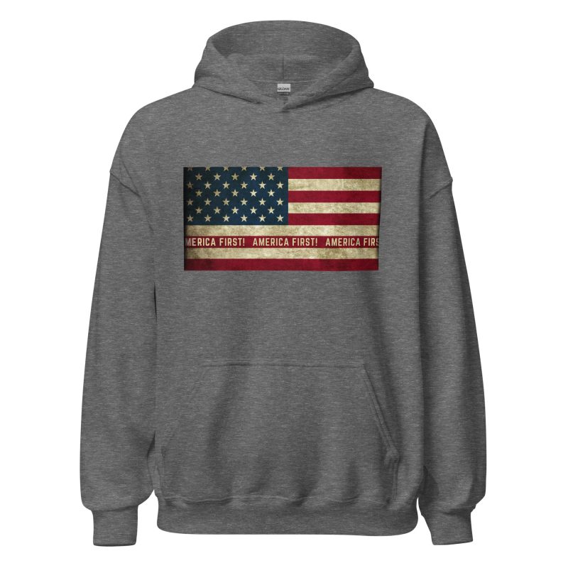 AMERICA FIRST FLAG/Red Hoodie