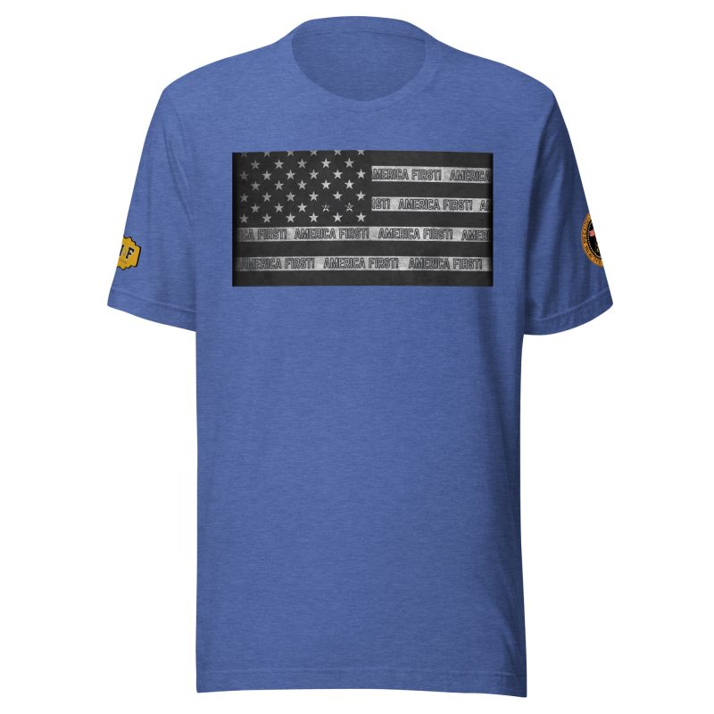 AMERICA FIRST Flag/Black T-Shirt